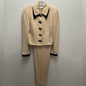 St. John Tan Pantsuit